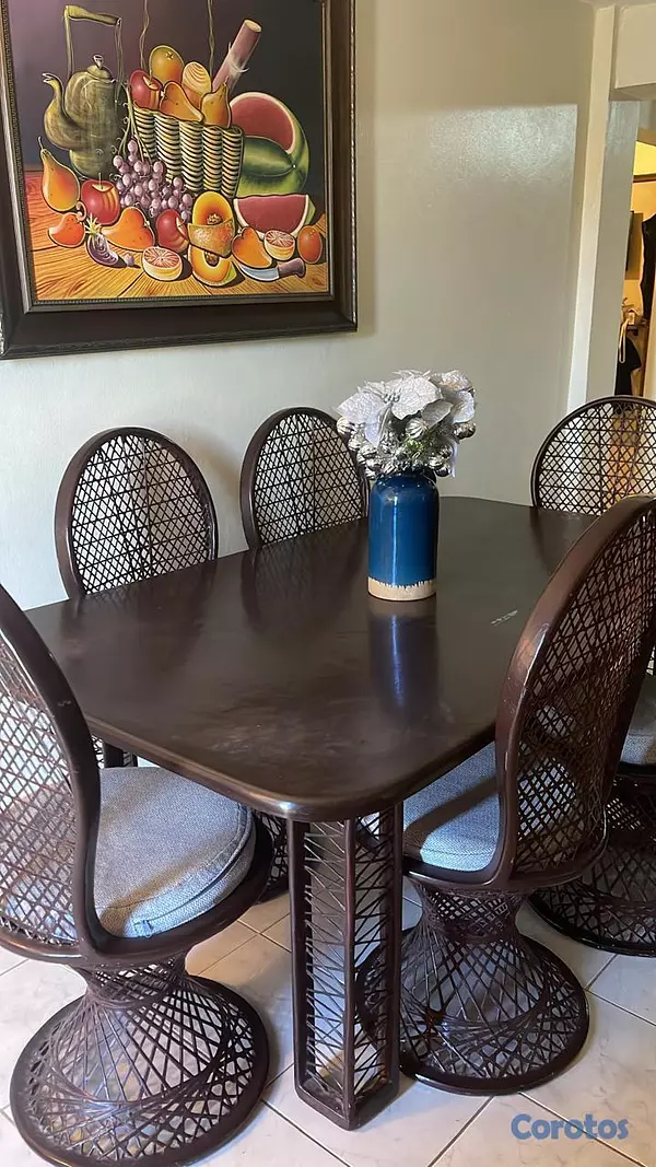 muebles y colchones - Juego de comedor de 6 sillas 3