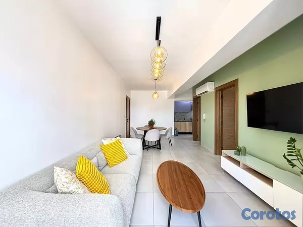 apartamentos - vendo amueblado renacimiento piso 5 una habitación 1.5 baños parqueo área social 4