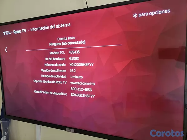 electrodomesticos - Tv TCL 43" 4K 2