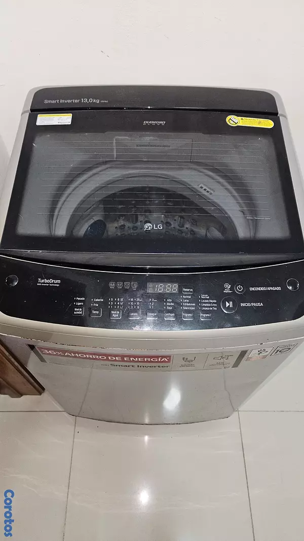 electrodomesticos - Lavadora smart inverter 13,kg , (29 lbs) 2