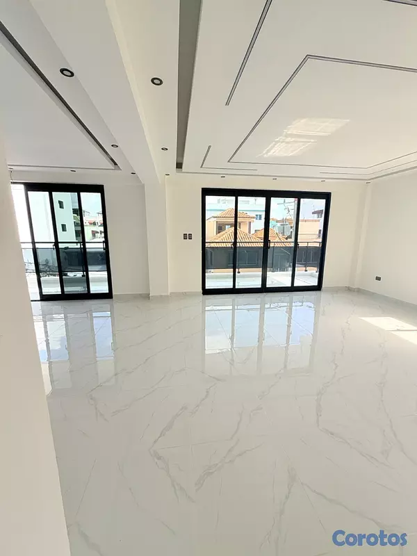 apartamentos - venta de apartamento 3er piso con terraza en la autopista de san isidro prado 3
