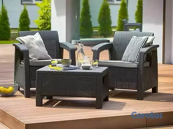 muebles y colchones - set de sofá de 2 plazas 