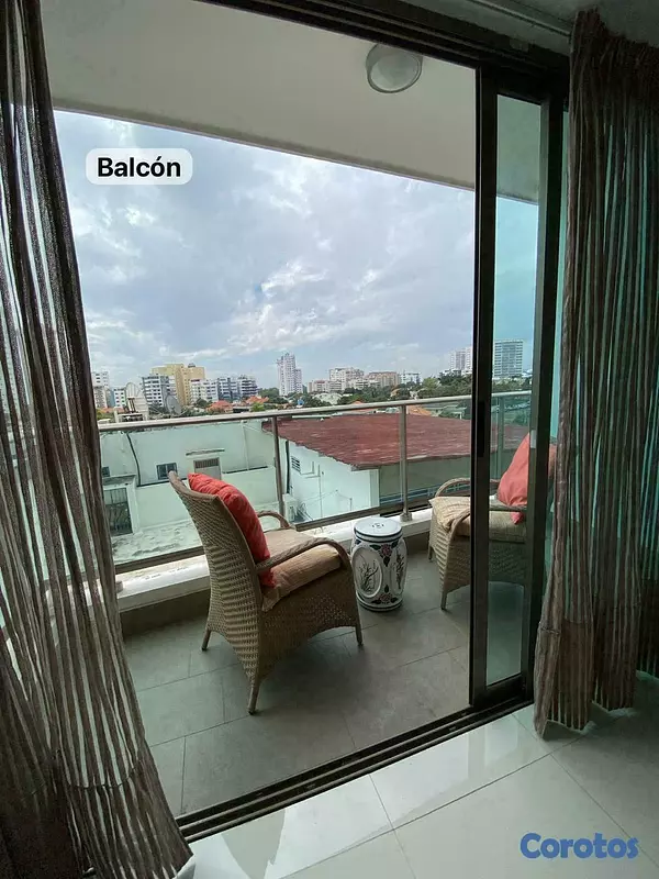 apartamentos - Cacicazgos Apartamento para Ejecutivo excelente ambiente, Amueblado Moderno 6