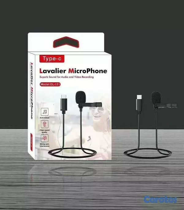 otros electronicos - Micrófono de solapa para teléfono Android USB tipo C obtén una solución rápida  2