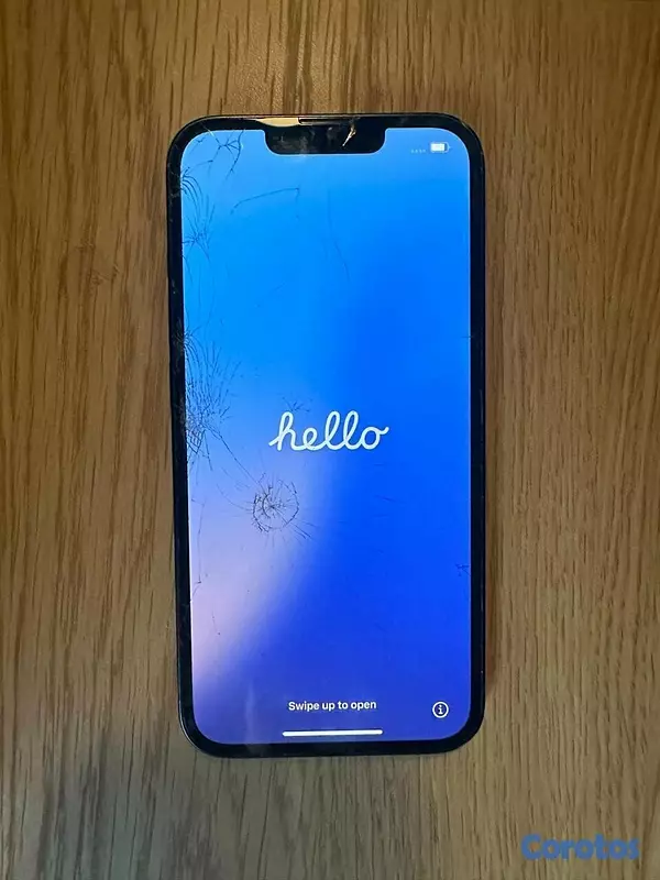 celulares y tabletas - iPhone 13, 256GB, Azul – Pantalla rota – Funciona  1