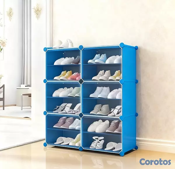 decoración y accesorios - *ZAPATERA ORGANIZADORA MODULAR CON PUERTAS TRANSPARENTE* 

▪️MATERIAL:  2