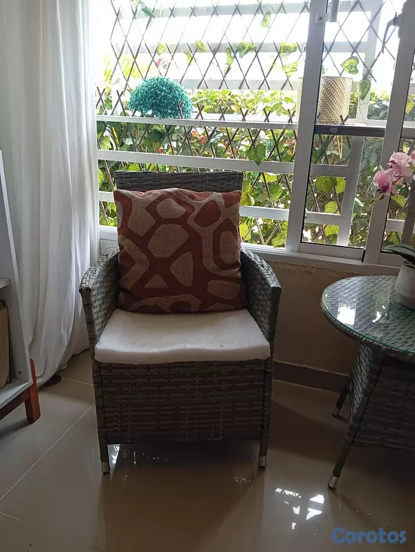 muebles y colchones - Juego de terraza mimbre  2