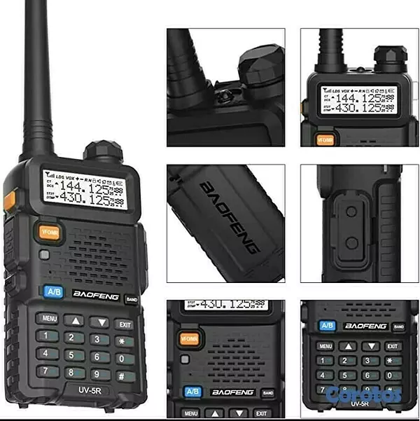 otros electronicos - Radio de comunición Baofeng UV-5R radio doble banda, dos vías 5
