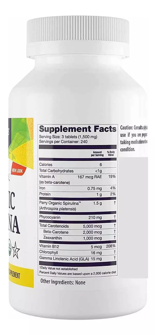 Salud y Equipamiento Médico - Espirulina 720tab Healthy Original 2