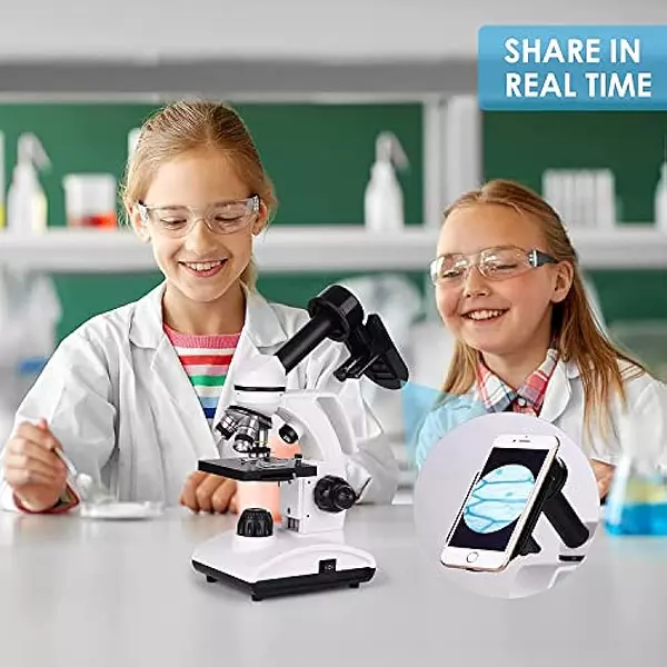 Salud y Equipamiento Médico - Microscopios 40x-1000x Para Estudiantes, Niños Y Adultos, Mi 3