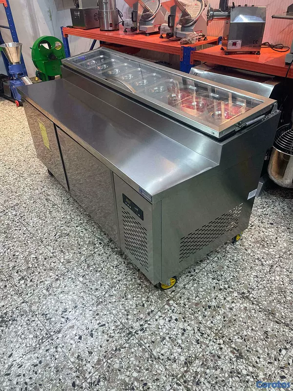 equipos profesionales - Mesa pantry para preparar pizza 10