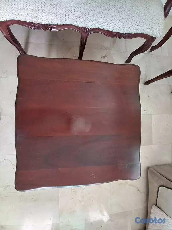 muebles y colchones - Juego de Sala en Caoba Luis XV 7