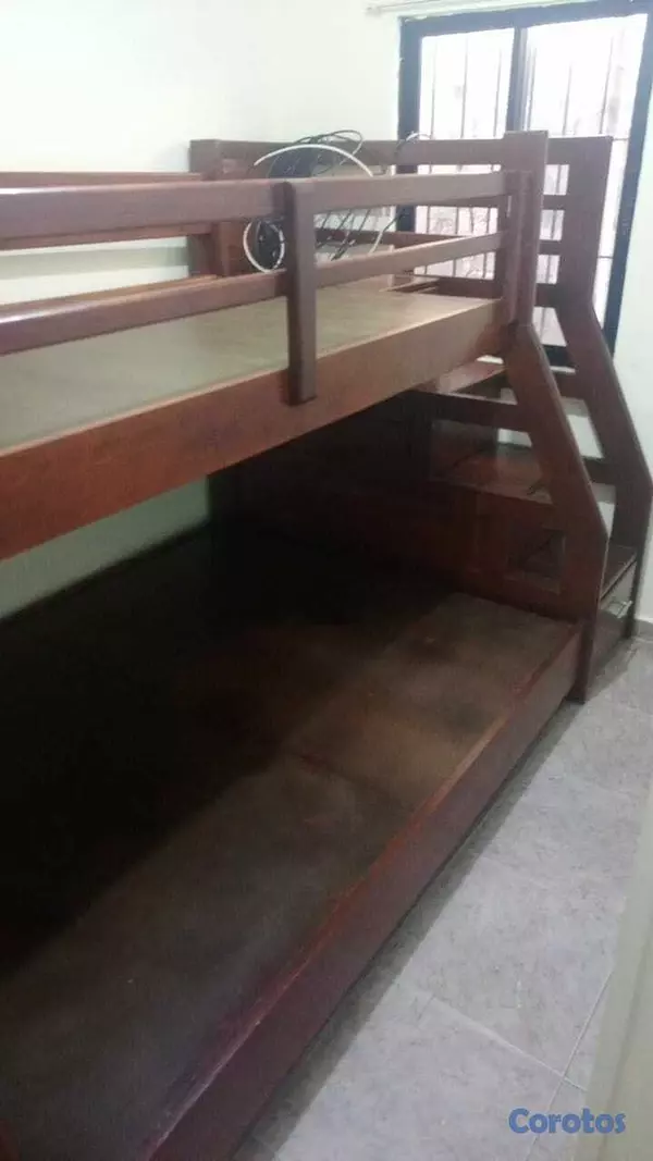 muebles y colchones - Camarote de dos camas con gavetas  3