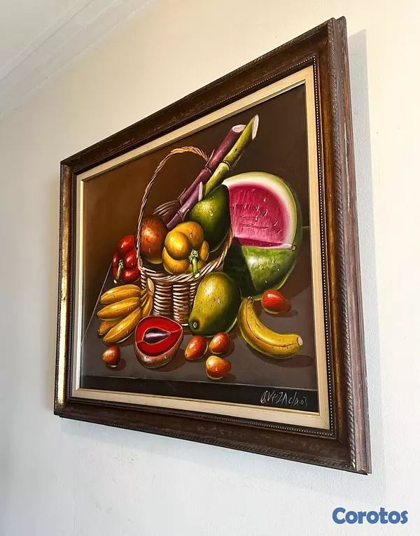 arte y antigüedades - 🎨 PINTURA AL ÓLEO VINTAGE SOBRE LIENZO – ARTISTA QUEZADA • Enmarcada 2