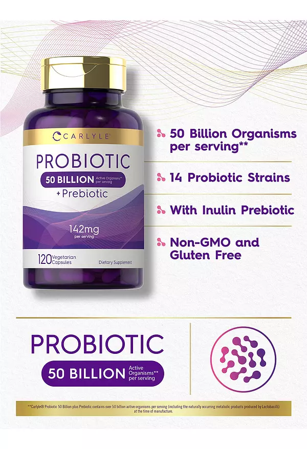 Salud y Equipamiento Médico - Probioticos Con Prebioticos | 120 Capsulas 4