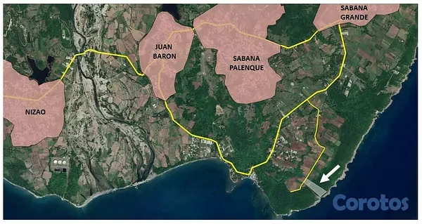 solares y terrenos - Vendo Terreno proximo a Playa Palenque con 100 metros frente al mar 2