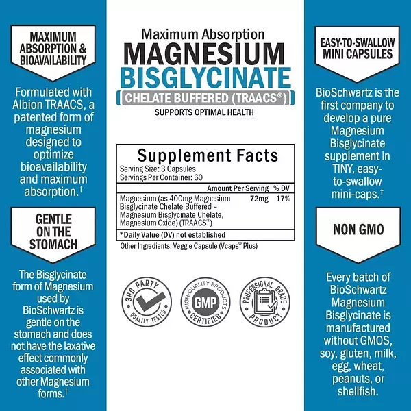 Salud y Equipamiento Médico - Bisglicinato Magnesio Bioschwar 2