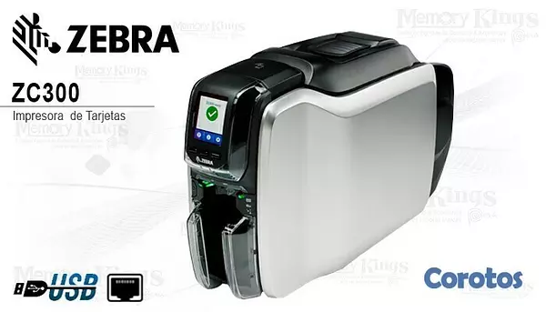 impresoras y scanners - ZEBRA ZC32 ZC300, IMPRESION DOBLE CARA,PVC,CARNET,FULL COLOR 
