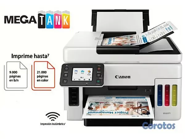 impresoras y scanners - MULTIFUNCIONAL CANON MAXIFY GX6110 MEGATANK, SISTE 2