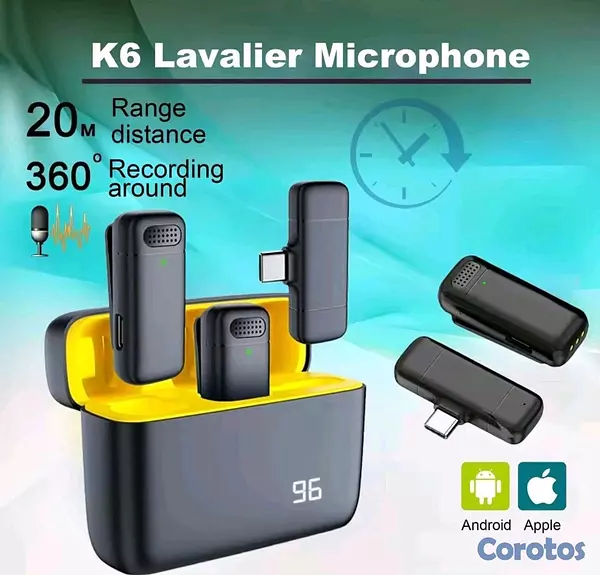 accesorios para electronica - Microfono inalámbrico K6 / para celulares Android y iPhone 5