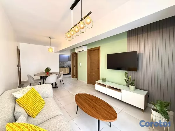 apartamentos - vendo amueblado renacimiento piso 5 una habitación 1.5 baños parqueo área social 3
