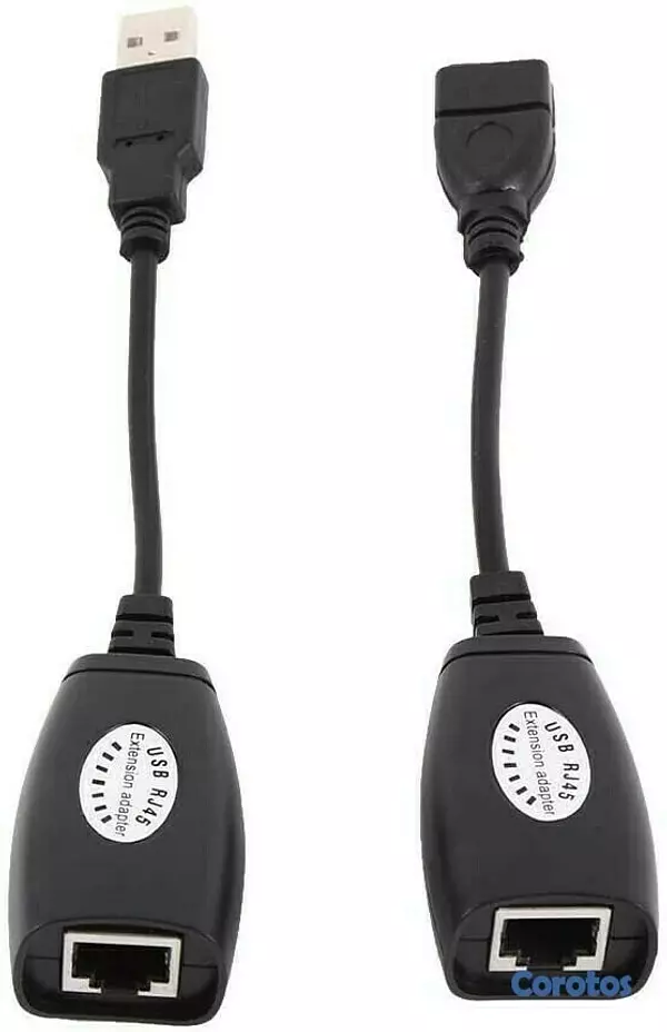 accesorios para electronica - Adaptador de extensión USB 2.0 a RJ45 maximo 150FT largo. 4
