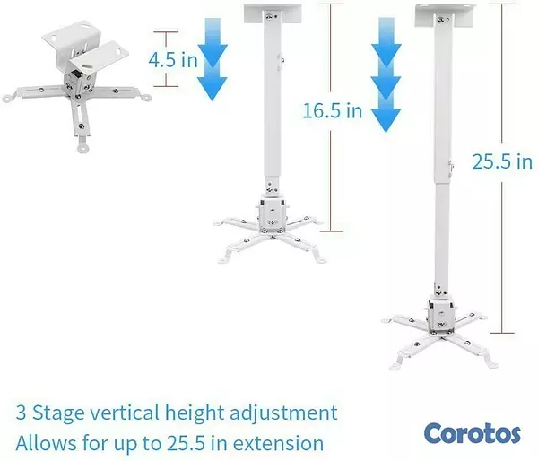 equipos profesionales - Soporte base de proyector stand soporte de techo de pared extensible 8