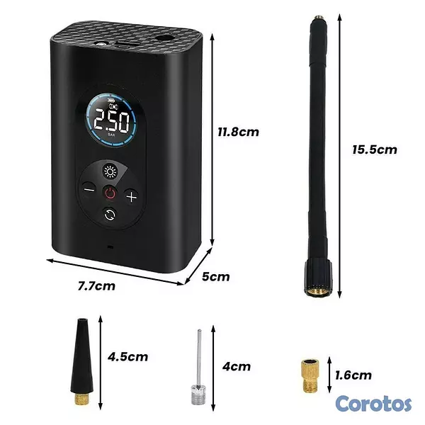 otros electronicos - BOMBA DE AIRE PORTATIL RECARGABLE M8 6