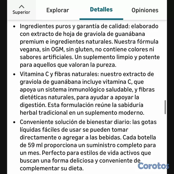 Salud y Equipamiento Médico - Gotas de Guanábana y AshawgandhaGraviola 9