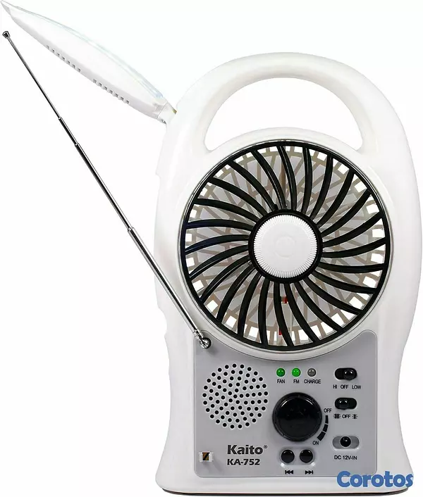 otros electronicos - Ventilador Con panel solar Recargable  3