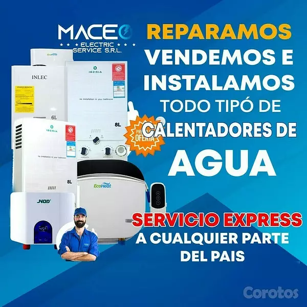 servicios profesionales - Calentadores de agua a gas reparación instalación y demás 1