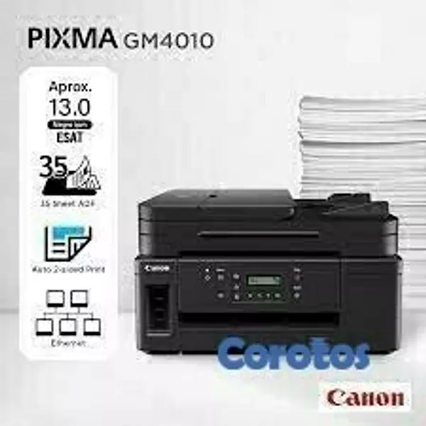 impresoras y scanners - MULTIFUNCIONAL CANON GM4010,CON BOTELLA DE TINTA DE FABRICA  SOLO BLANCO Y NEGRO 2
