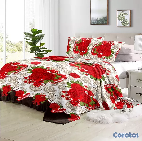 muebles y colchones - juego de frisas suave 3 piezas para cama de 60  10