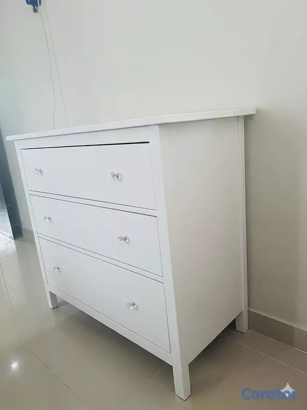 muebles y colchones - Gavetero color blanco, versati y delicado para habitación,con gavetas espaciosas 4