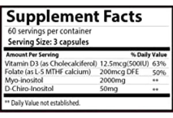 Salud y Equipamiento Médico - Herman Organic Inositol 180 caps 2