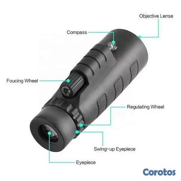 equipos profesionales - Telescopio Monocular 40x60 con Soporte rapido para Telefono Inteligente 9