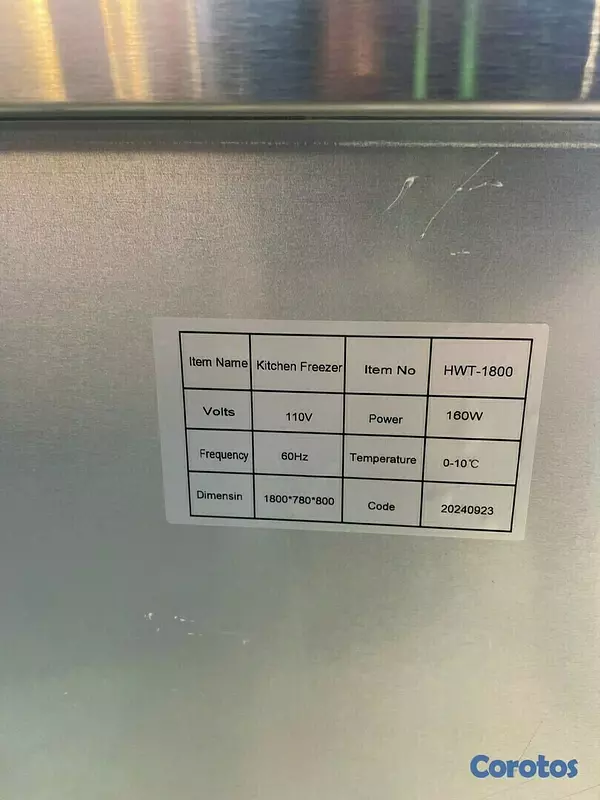 equipos profesionales - Mesa de trabajo para cocina con refrigerador 4