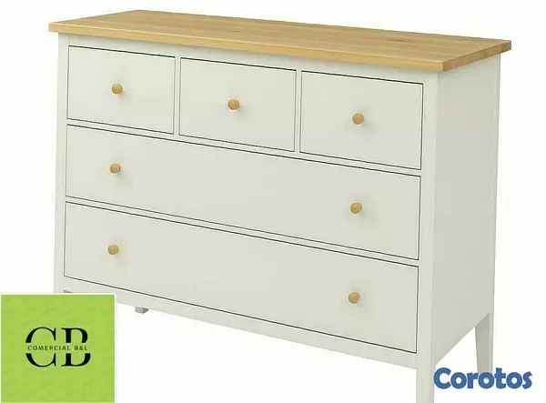 muebles y colchones - Mini biuro con tope natura  1