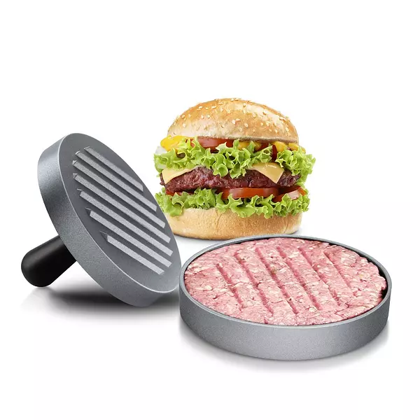 cocina - Molde para hacer carnes de Hamburguesa Burguer press chimi antiadherente 5" 3