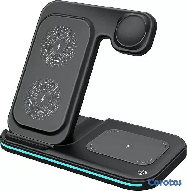 accesorios para electronica - CARGADOR INALÁMBRICO 3 EN 1 WIRELESS JX-8154 2