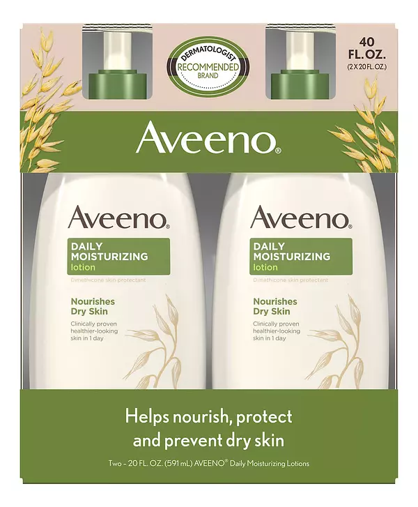 Salud y Equipamiento Médico - Crema Aveeno Active Naturals Loción Hidratante Diaria X 2 4