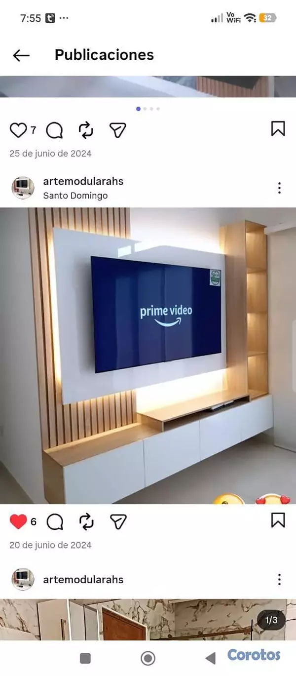 decoración y accesorios - Preciosos muebles para tv  9