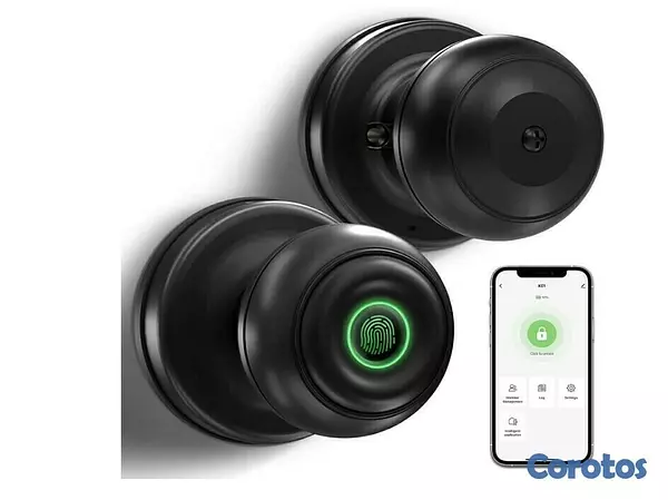 otros electronicos - Cerradura Inteligente De Perilla Con Huella Digital App JH-K01 2