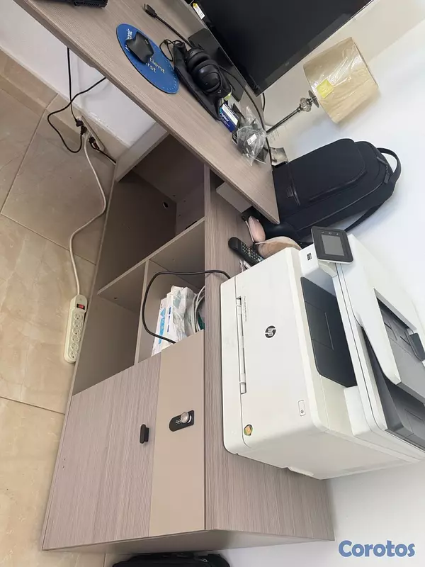 muebles y colchones - De oportunidad Estante  Ejecutivo y Escritorio tipo L para Oficina  8