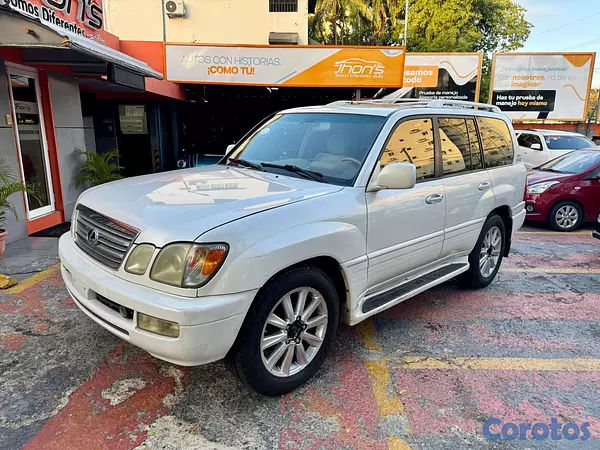 jeepetas y camionetas - LEXUS LX 470 BLANCA 2003 4
