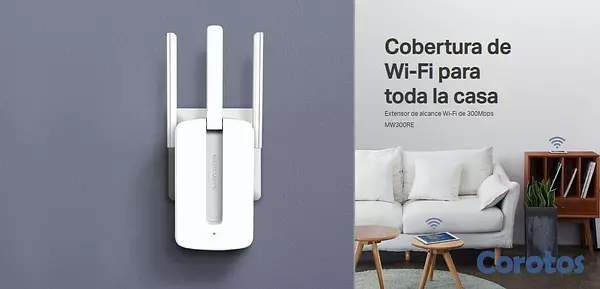 otros electronicos - Repetidor de Wi-Fi MW300RE. 5