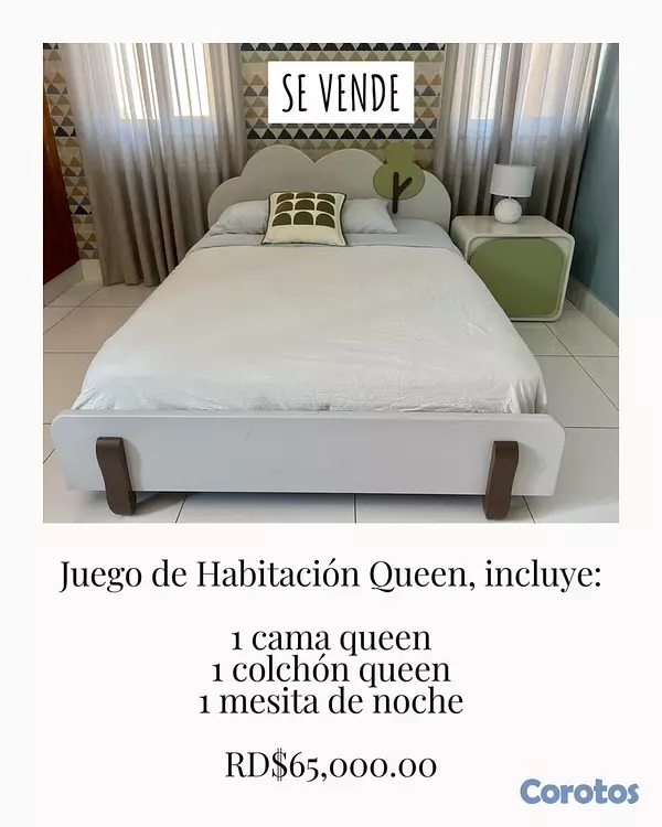 muebles y colchones - Juego de Habitación Queen | Santiago 2