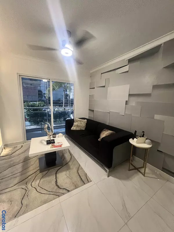 apartamentos - venta de apartamento full amueblado primer piso listo en autopista  san Isidro 5