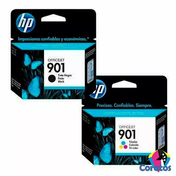 impresoras y scanners - CARTUCHO HP 901 NEGRO Y ACOLOR PARA OFFICEJET J4524 J4580 / J4624 / J4660 / J648