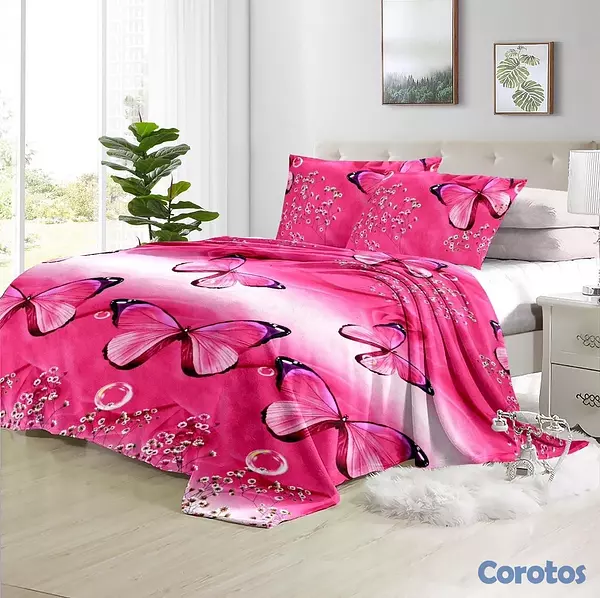 muebles y colchones - juego de frisas suave 3 piezas para cama de 60  12